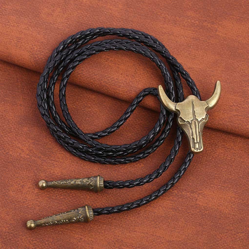 Golden Ties for Men American Cowboy Fashionable Bolo Adjustable Garment Accessories Western Style Tie Ideal Gift In Bags Package