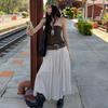 Hand-sewn Beaded Ruched Halter Tie High-stretch Tube Top