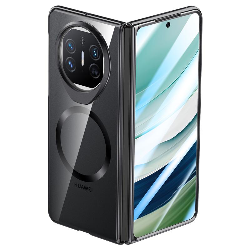 Integrated Shell Film Anti-sight Plating Suitable for Huawei MateX5 Mobile Phone Case Transparent X3 All-inclusive Stand Magnetic Sleeve