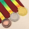 2 Zoll Gold Silber Bronze Auszeichnungsmedaille mit Halsband Sieger Auszeichnungsmedaille für Kinder Schulsportfest