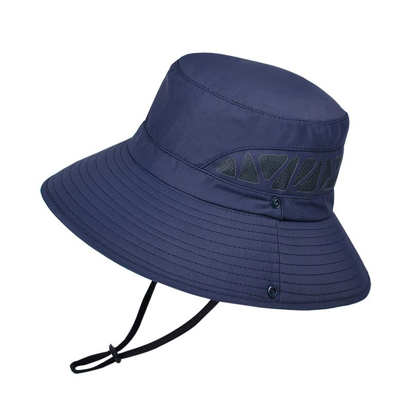 9250 Summer Big Brim Sun Hat Men Breathable Bucket Hat Outdoor Mountaineering Fishing Sun Hat