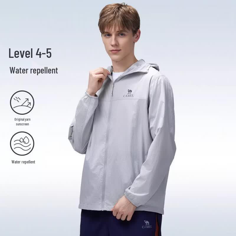 Camel Men's UPF1000 Cool Water-Repellent Hooded Outdoor Jacket A16BA18010