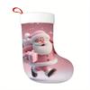 Christmas decoration fireplace hanging stockingOne Piece, Pink Santa Claus Car - Christmas Stockings, Santa Cl