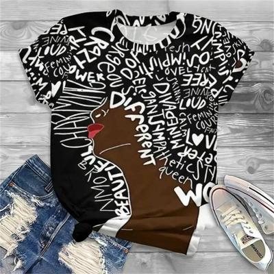 Boho-Mädchen 3D-gedrucktes Kinder-Erwachsenen-T-Shirt Sommer Damen Lässig Outdoor Mädchen Kurzarm T-Shirts Top Pullover