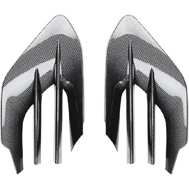 Front Bumper Spoiler Fog Light Air Vent Trim Grille Cover Sticker for Mercedes-Benz GLE-Class W167 C167 GLE450 GLE53 AMG 2023-2024 (Carbon Look),