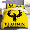Wellington Phoenix FC Pattern Bedding Home Decoration Birthday & Festival Gift (1 * Duvet Cover + 2 * Pillowcase, Without Core)