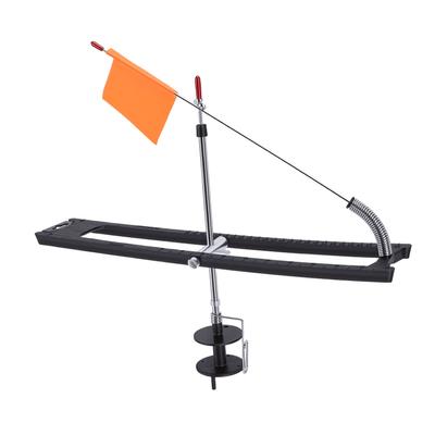 Ice Fishing Tip Up Flag Stainless Steel Foldable Portable Ice Fishing Tip Up with Pole Flag