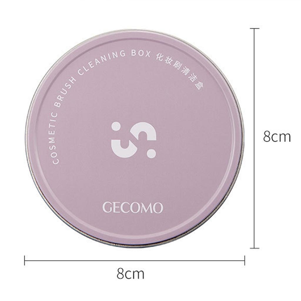 1PC Purple Makeup Brush Cleaning Box Quick Cleaning Sponge Brush No Clean Dry Cleaning Box Cleaning Excess Powder Cleaning Tool