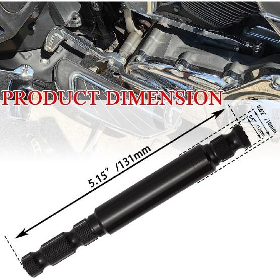 WOWTK Inner Steel Shifter Lever Shaft Fits For Harley Touring Road King Electra Glide Street Glide 1984-2016 Replace For 33709-82A,Black