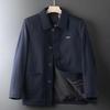 Men's Spring & Autumn Thick Button Jacket - Ideal for Middle-Aged & Elderly Dads and Grandpas