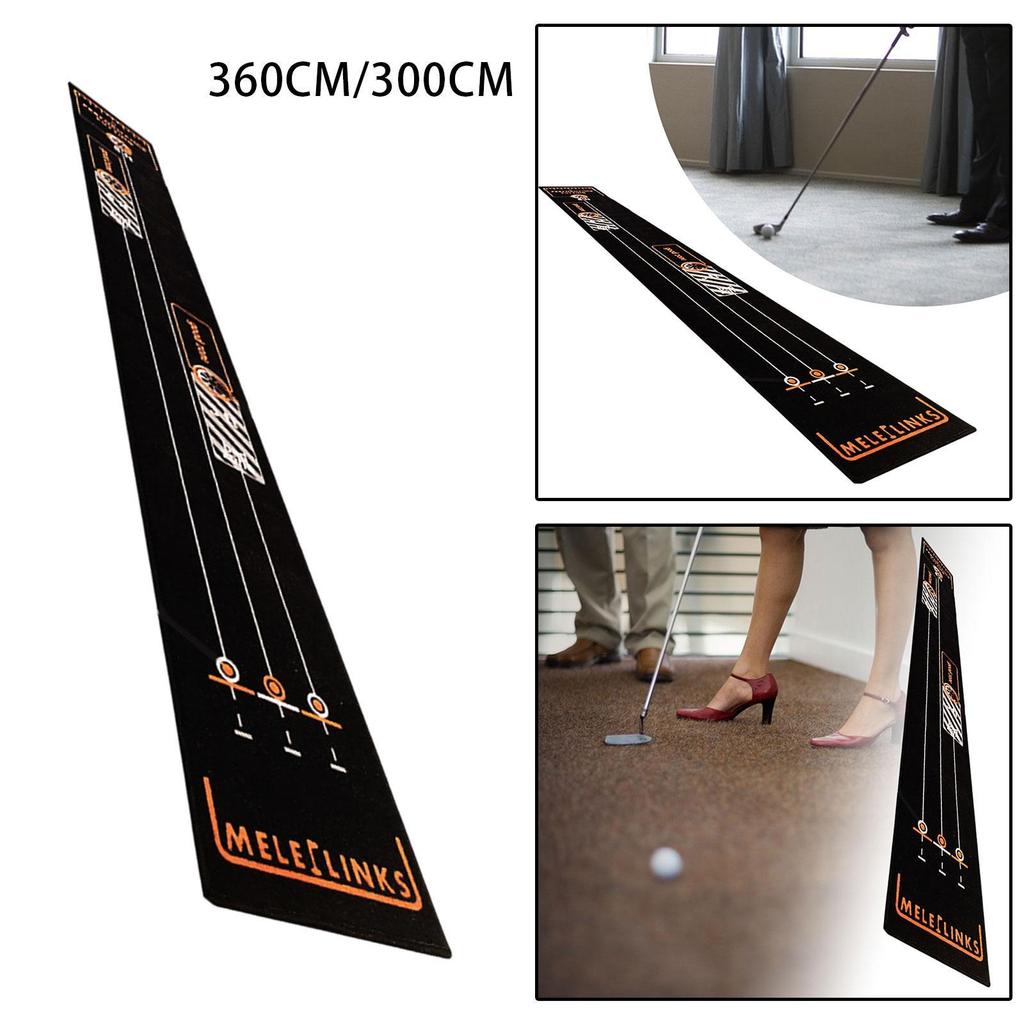 Golf Putting Mat Practice for Home Office Gift Men Women Golfer 3.6x0.4m