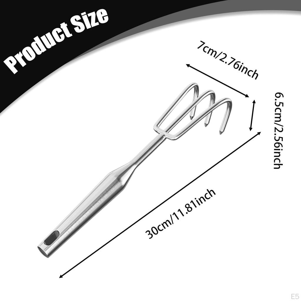 Ancinho de Mão Ergonômico de Aço Inoxidável Resistente Ferramenta de Capinar Portátil Garra de Cultivo Solo