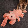 Floppy Lobster Interactive Dog Toy USB Rechargeable Vibration Modes Cat Toy Electric Realistic Wagging Lobster Toy Catnip Addable Stress-relieving Pet