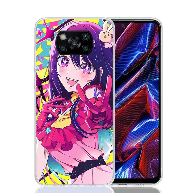 Japan Anime Oshi No Ko Phone Case For Xiaomi Poco F7 Ultra X7 X6 Pro X5 Redmi 15 15C 13 13C 12 12C 10 10A 10C 9 9A 9C 9T Shell P