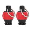 2Pcs Screwdriver Bit Holder Quick Fix Release Wear Resistant Bit Keychain for 14in Dia Tools Red