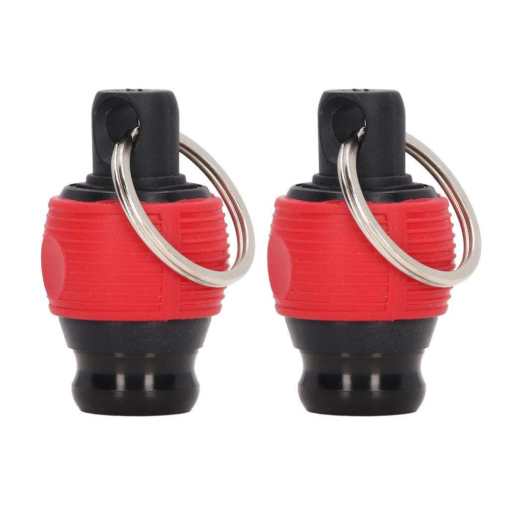 2Pcs Screwdriver Bit Holder Quick Fix Release Wear Resistant Bit Keychain for 14in Dia Tools Red