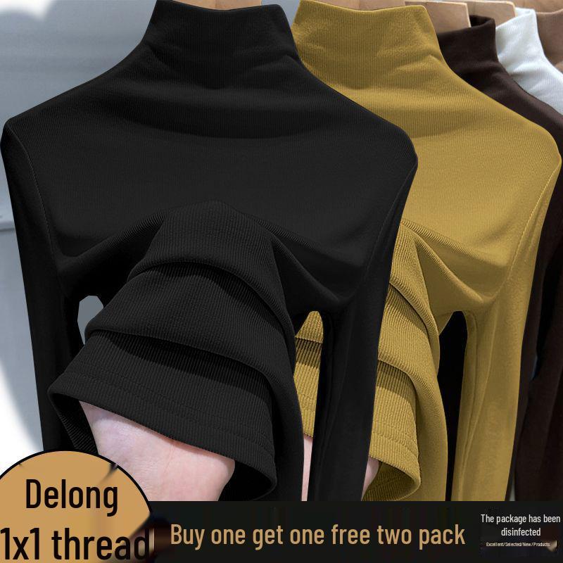 Women's Semi-High Neck Dralon Base Layer Top, Slimming & Warm for Autumn/Winter