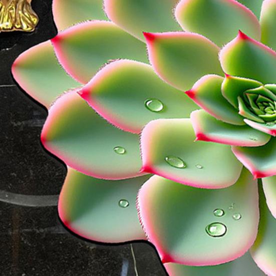 3D Flower Floor Mat Realistic Absorbent Flower Carpet Non-Slip Decorative Area