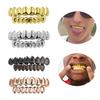 18K Gold Electroplated Hip-Hop Grillz: Upper & Lower 8 Teeth, European & American Style