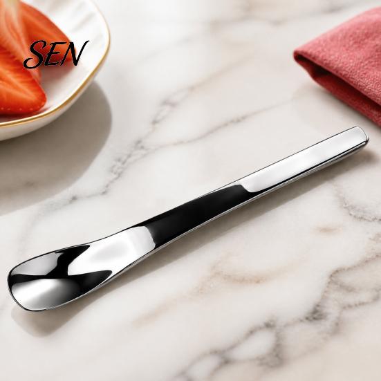 Stainless Steel Ice Cream Spoon 304 Spoon, Multi-Purpose Dessert Scraper Versatile Kitchen Accessory for Yogurt Jam Oatmeal, Dishwasher Safe Stirring