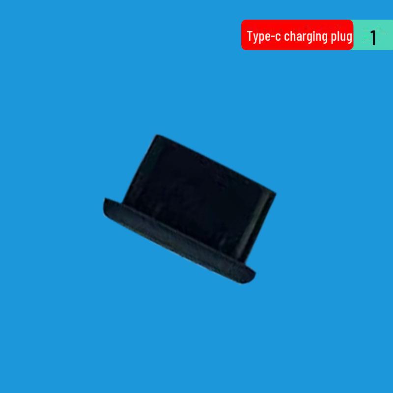 

Силиконовая заглушка Type-C для защиты от пыли для порта зарядки мобильного телефона Silicone Model One чёрный