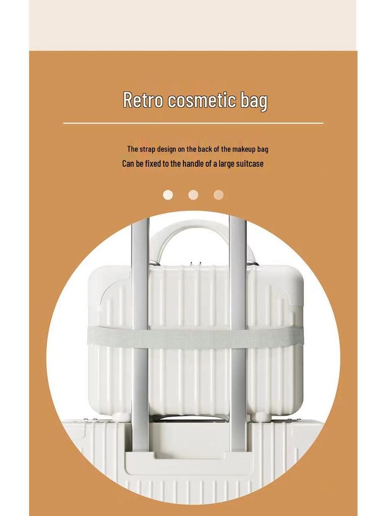 Trendy Large Capacity Retro Suitcase with Universal Wheels, Combination Lock for Men, Women, and Students