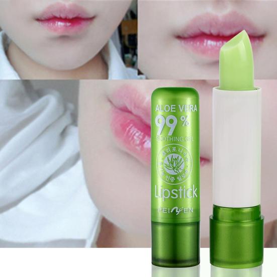 Rossetto all'aloe vera che cambia colore, cosmetico idratante a lunga durata