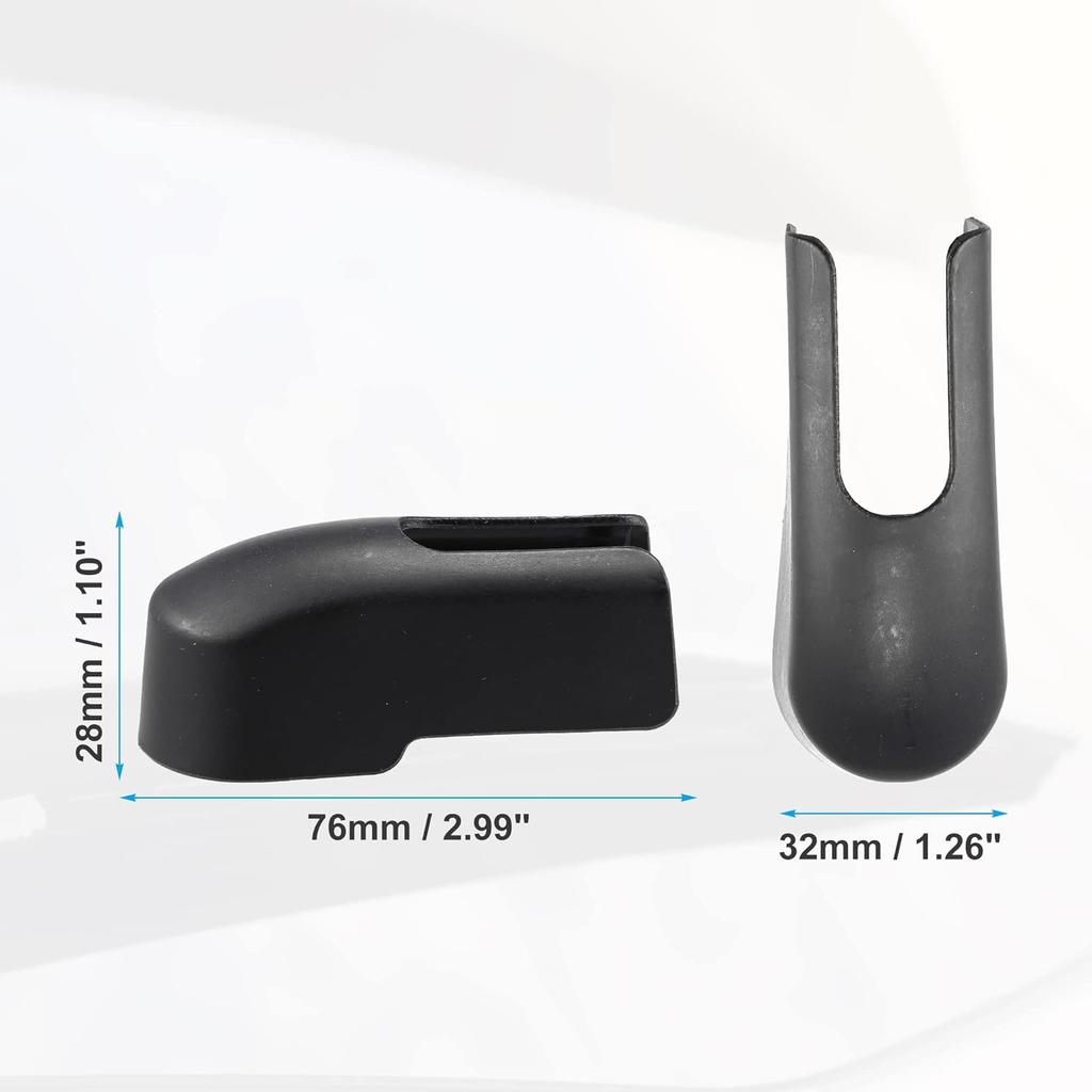 ACROPIX Rear Windshield Wiper Arm Nut Cover Cap Fit for Jeep Renegade 2015 2016 2017 2018 2019 2020 2021 2022 - Pack of 1 Black