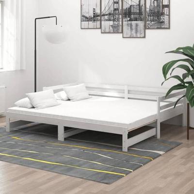 Rám postele - Maison Exclusive - 2x(90x200) cm - Masivní borovicové dřevo - Praktická rozkládací pohovka