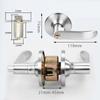 Interior Reversible Door Lock Lever Satin Brass Finish Hardware Lockset  for Bedroom