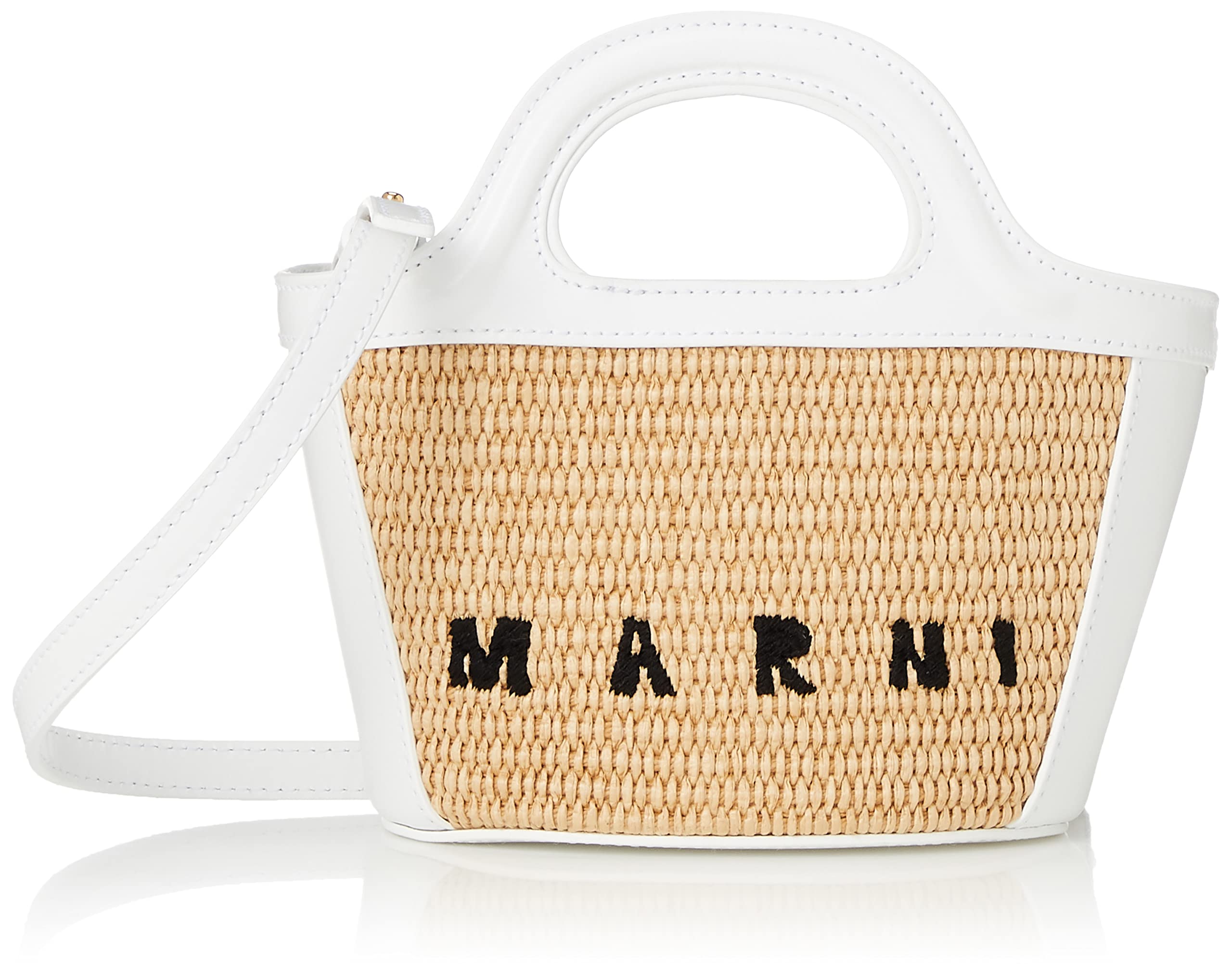 

Marni Tropicalia Micro Tote Bag (BMMP0067Q0-P3860) in SandStorm and Lily White, Free Size (Women s)