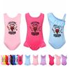5253 Kids Girls Stranger Print Swimsuit Swimming One-piece Bodysuit Swimwear