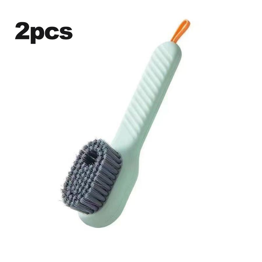 Multifunction Cleaning Shoe Brush Soft Automatic Liquid Shoe Brush Long Handle Clothes Soap Brush With Hook Clean Tool