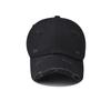 Retro Baseball Cap New Summer Solid Hole Cotton Cap Women Ponytail Hats Men Baseball Cap Outdoor Sunshade Visor Casual Cap