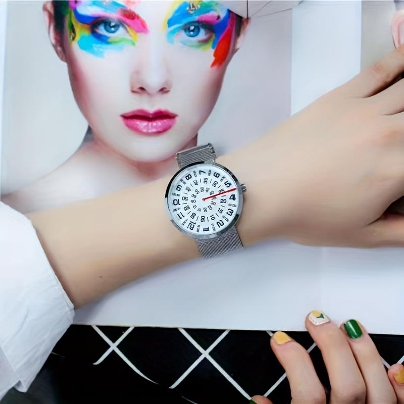 Black technology fashion trend creative simple and versatile watch for women and men, couple quartz watch белый