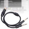 3 Pin XLR to 1 4in Microphone Cable Excellent Sound Quality Plug and Play XLR Female Dual 6.35mm Cable for Amplifier