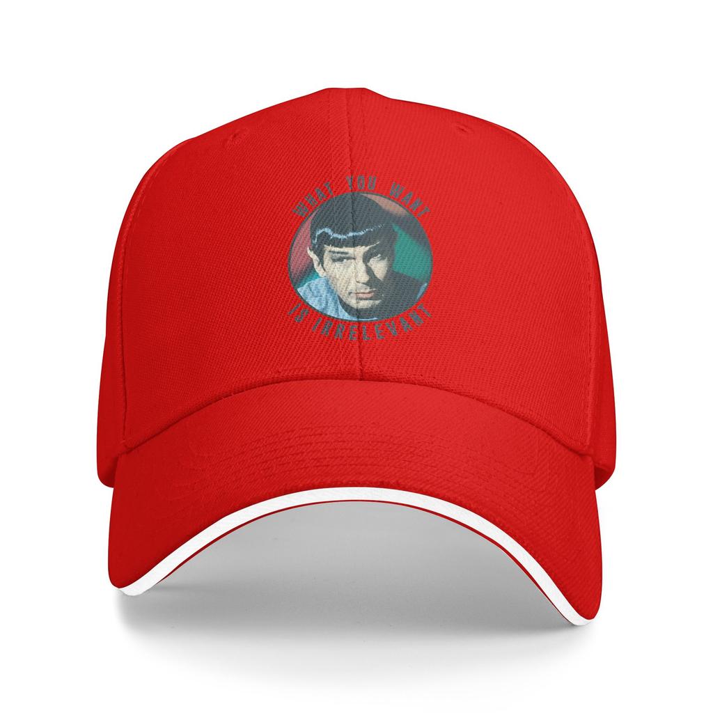 Summer Stars Treks The Original Series Spock What You Want Is Irrelevant Baseball Cap Outdoor Sport Y2k Funny Sun Trucker Hat
