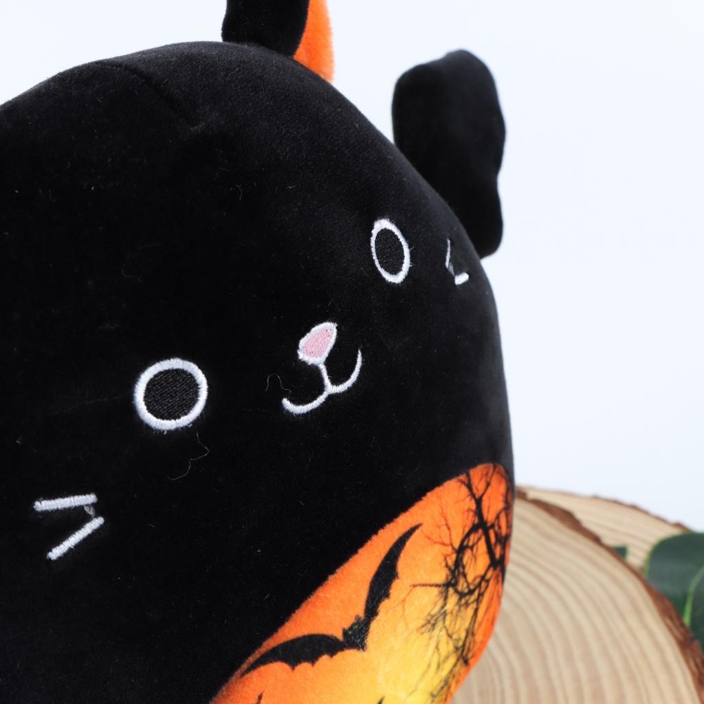 Katze Fledermaus Elf Halloween Bedruckt Katze Fledermaus Ornament Atmosphäre Plüschpuppe Spielzeug Puppe