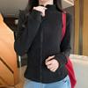 Women S Fleece Zip Up Stand Collar Long Sleeve Slim Fit Sweatshirt