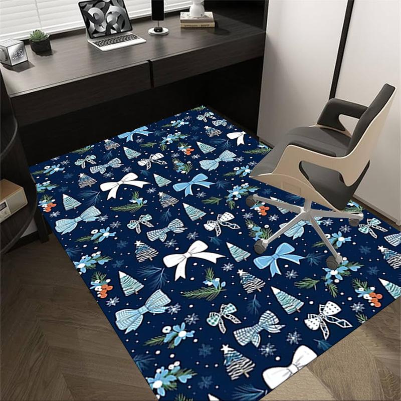 1PC Bowtie Christmas Extra Large Non Slip Floor carpet, Office, family, Studio Large Area Rug Indoor Rugs, Bold Statement Piece