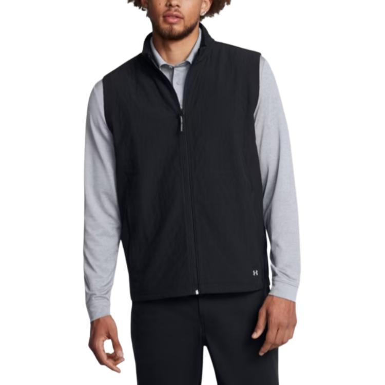 Under Armour Drive Pro Storm Lightweight Fleece Comfortable Sleeveless Vest Men Vest Black 1387120-001