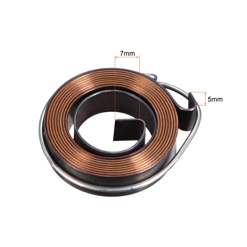 Molletta di Ritorno per Trapano a Colonna Molla del Mandrino Molla a Spirale di Ritorno dell'Alimentazione Assemblaggio Rivestimento Nero Espandi Lunghezza 680-1800mm Diametro Esterno Molla 34-66mm