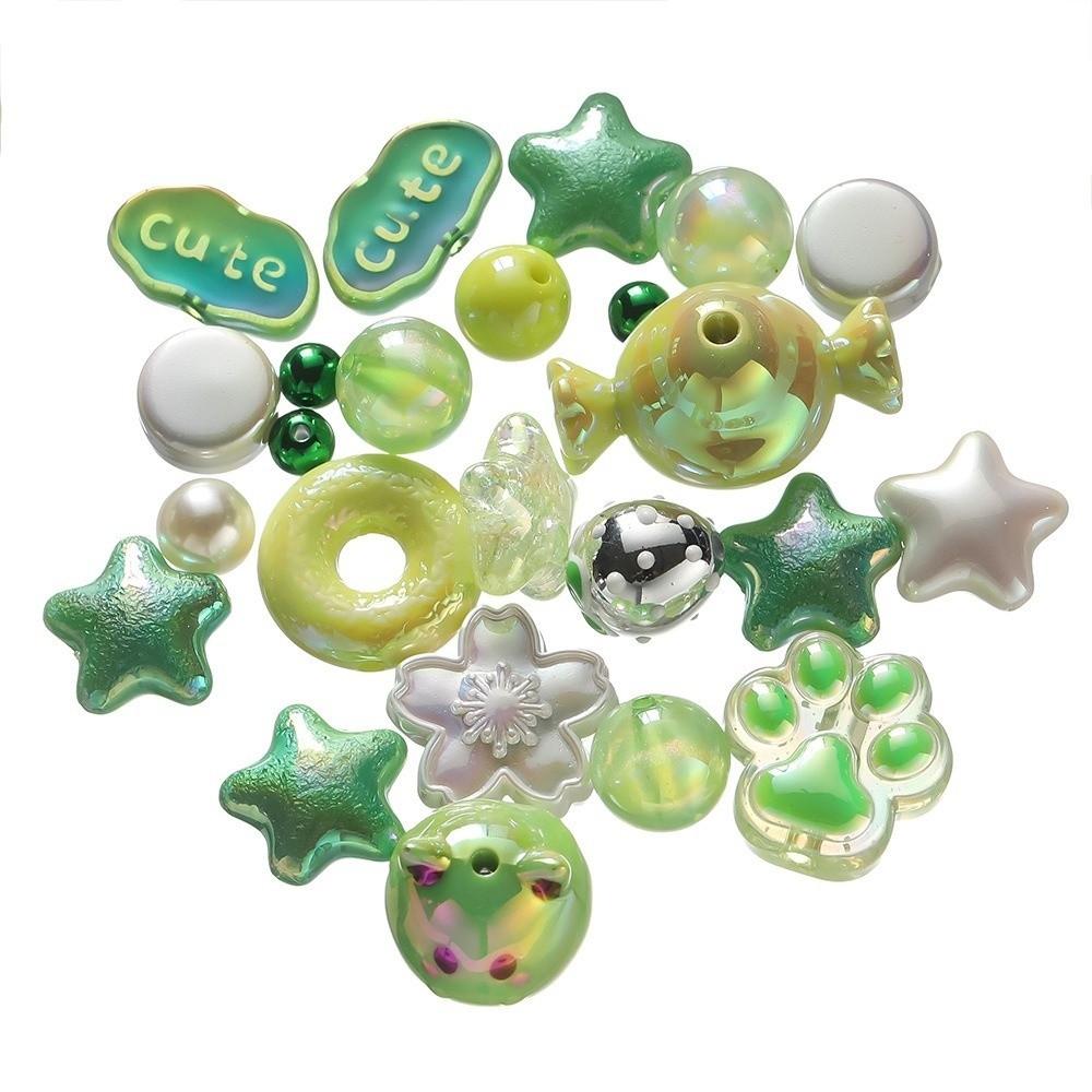 Random 20 Grams Acrylic Mixed Beads Mixed Colors Acrylic Jewelry Making Beads 12~50mm Spacer Design Craft Beads DIY Crafts
