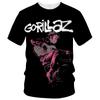From cartoon to fashionable Gorillaz 3D printed new Tshirt Harajuku style casual short sleeved hiphop Tshirt for men and wom