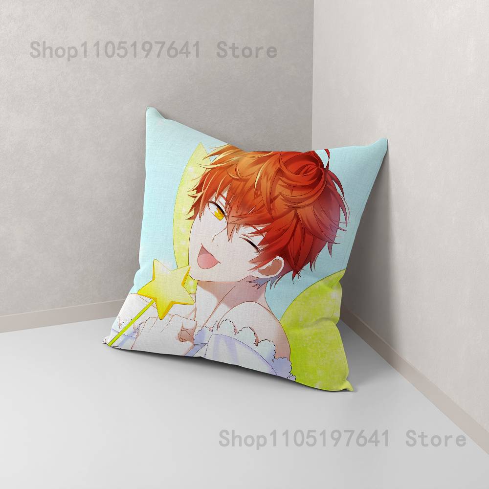 Anime Mystic Messenger Spiel 707 Kissenbezug niedliche Cartoon-FanartikelSchlafzimmer Sofa Dekokissenbezug Weicher Kissenbezug