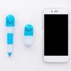 Pills Shaped Pens Smoother Writing Retractable Mini Portable Cute Cartoon Pills Shaped Pens for
