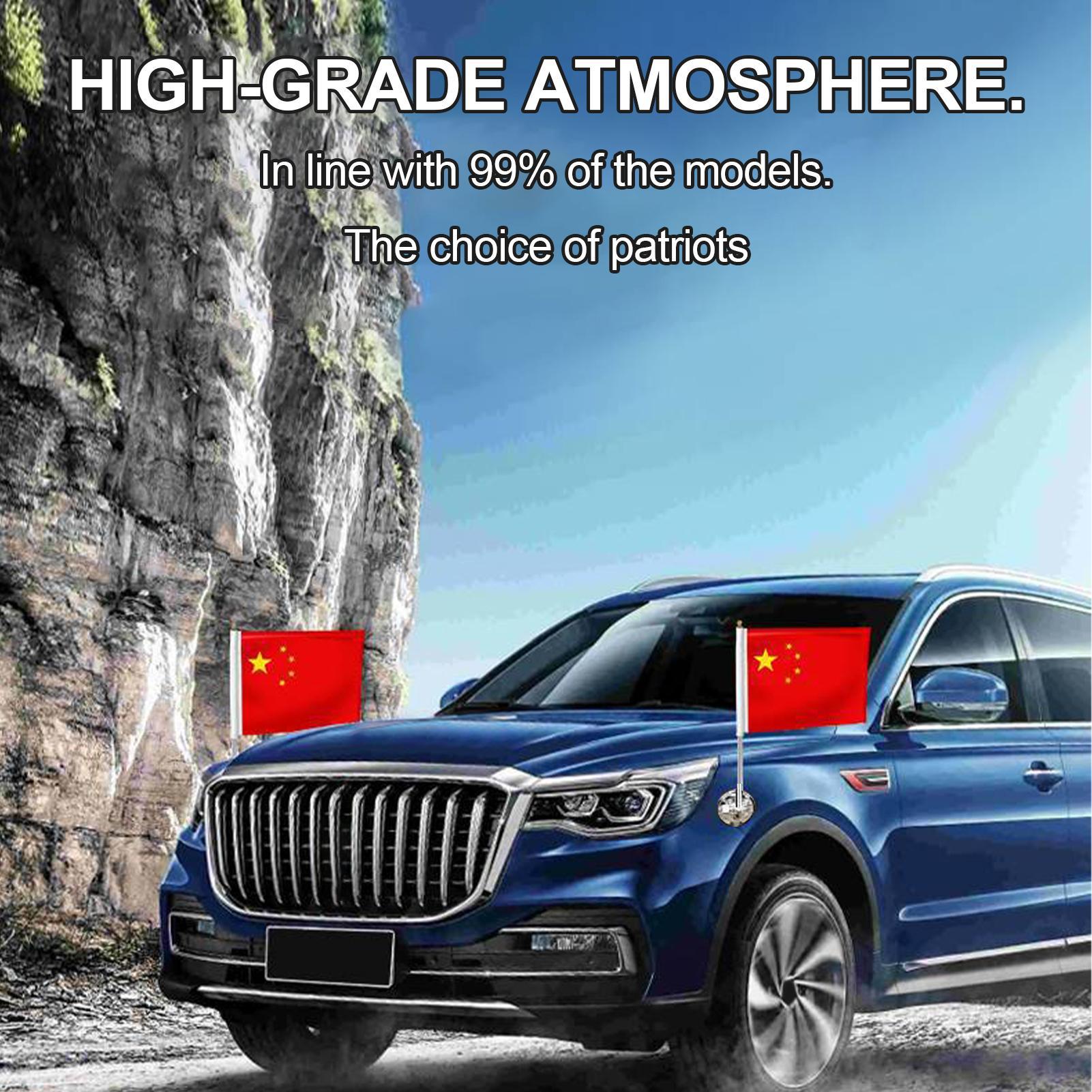 Suction Cup Flag Holder for RV Vehicle Flagpole Bracket Flag Pole Bracket for Car SUV House Truck Flagpole Display Holder Flag argento