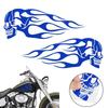 Motorcycle Stickers Flame Skull Pattern Car Body Stickers Decals Motorcycle Fuel Tank Creative Stickers Waterproof Decoration