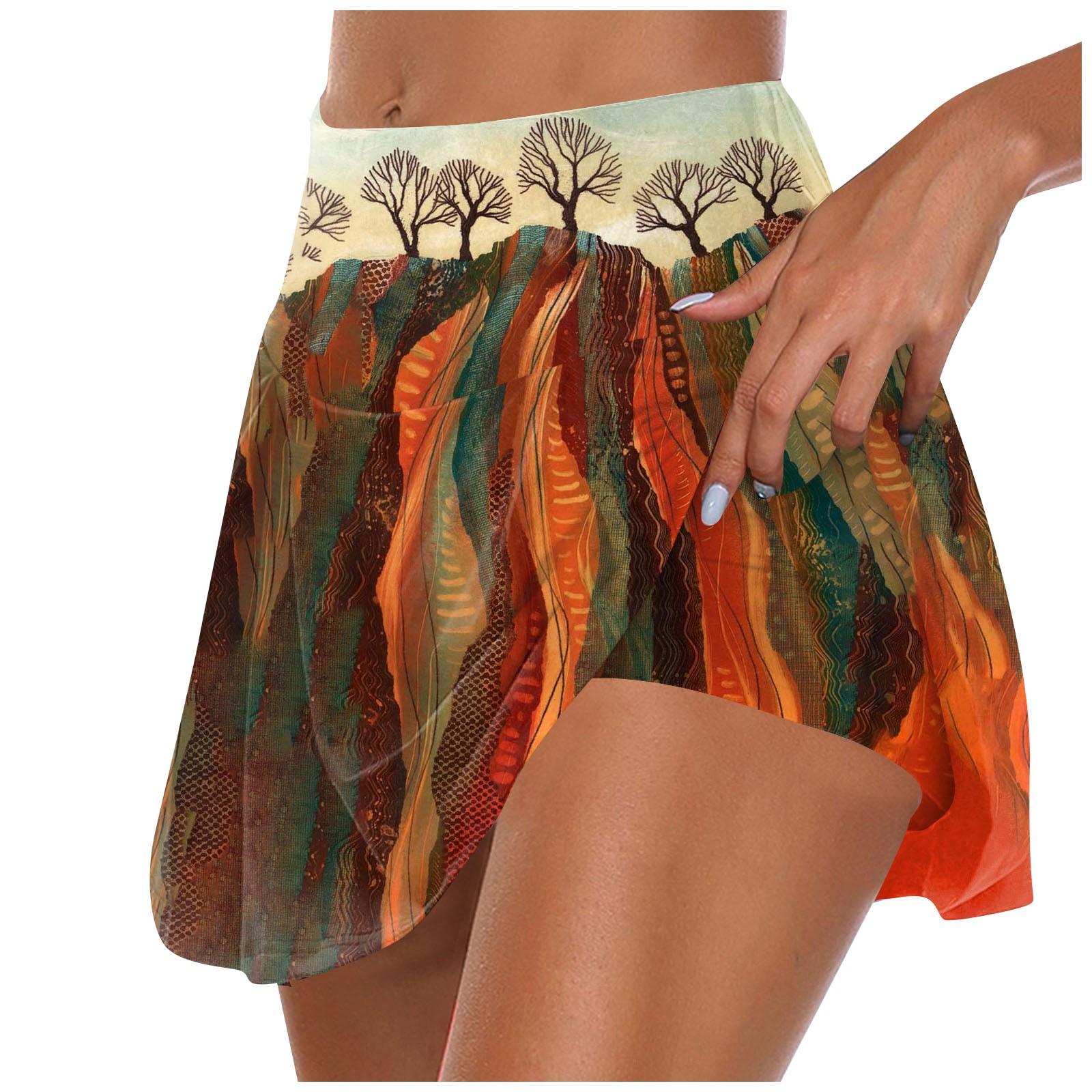 

Женские спортивные эластичные плиссированные теннисные юбки для бега, йоги, внутренние шорты, эластичные спортивные шорты для гольфа M красный