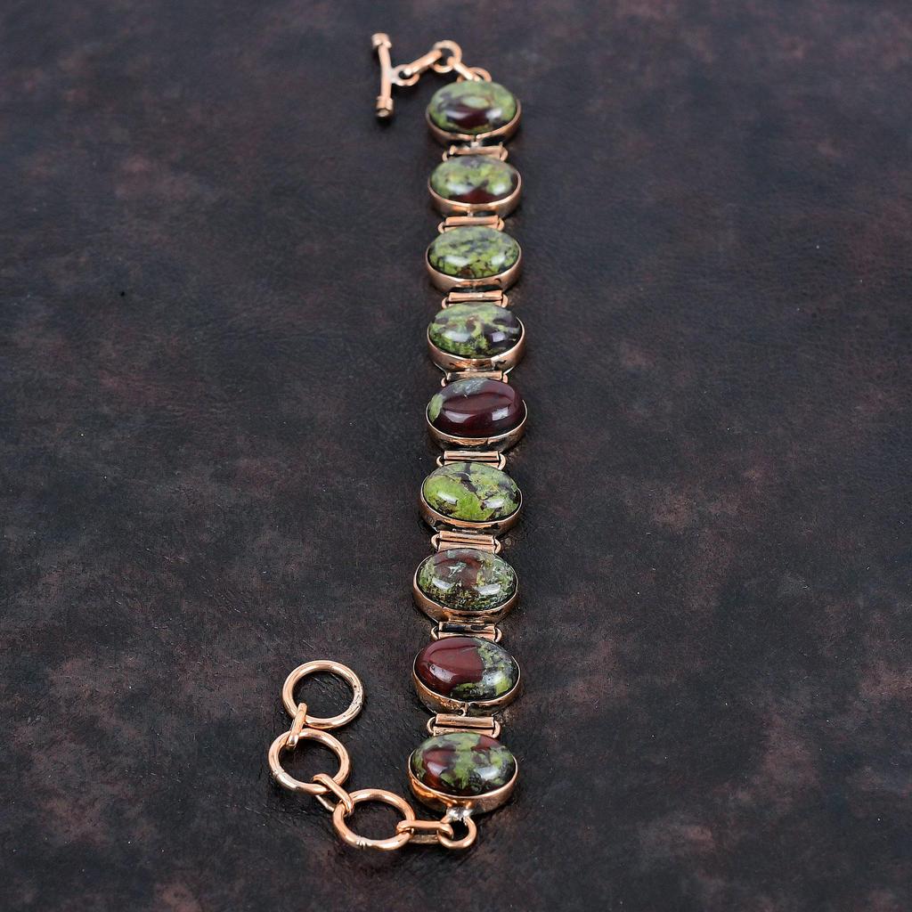 Drachenblutstein Armband Kupferarmband Verstellbares Kettenarmband Drachenblutstein Edelsteinschmuck Handgefertigtes Armband Geschenke für Mutter